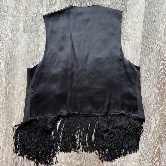 Retro 80s Matc Allen Fringe Sequin Vest - Picture 2 of 7